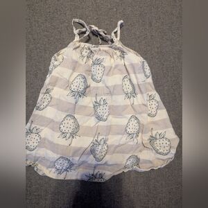 GAP White and Blue Baby Halter Top